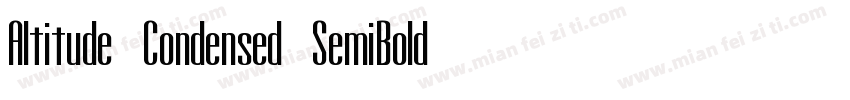 Altitude Condensed SemiBold字体转换